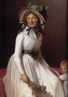 David, Jacques-Louis - Portrait of Emilie Seriziat and Her Son